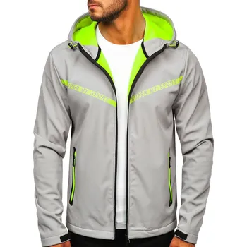 Šedá pánská přechodová softshellová bunda Bolf KS2181 - M