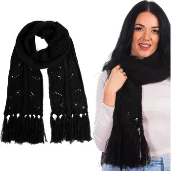 Šála ŠÁLA DÁMSKÁ HEYO ZIMNÍ DLOUHÁ MĚKKÁ TEPLÁ S TŘÁSNĚMI 180 cm