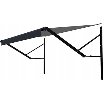 Markýza SucceBuy Elektrická Markýza Gradient Černá 550.4CM Odolná Proti Slunci