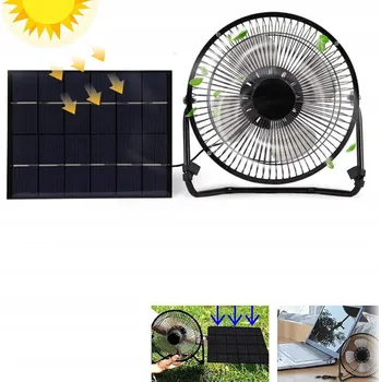 Zabezpečení domácnosti SOLÁRNÍ VENTILÁTOR ODSÁVACÍ DO VĚTRÁNÍ, PRO CHATY A DOMKY PRO DOMÁCÍ ZVÍŘATA