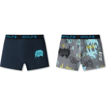 Boxerky Chlapecké boxerky Wolf 2ks L2582 | Botonozka.cz Velikost oblečení: 158-164