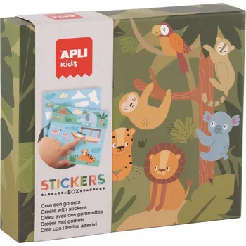 Vrták Sada s samolepkami Apli Kids - Safari