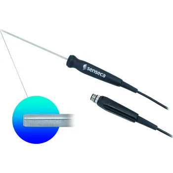 Senseca DX 115-00-300-L02 Digitální ponorná sonda teploty, drátový senzor Pt100, vysoká přesnost, jímka sondy Ø 3 x 300 mm, délka kabelu 2 m, konektor M12