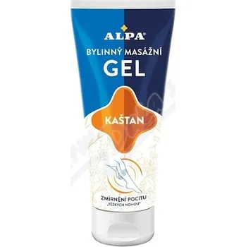 Masážní přípravek Alpa bylinný masážní gel kaštan 100ml