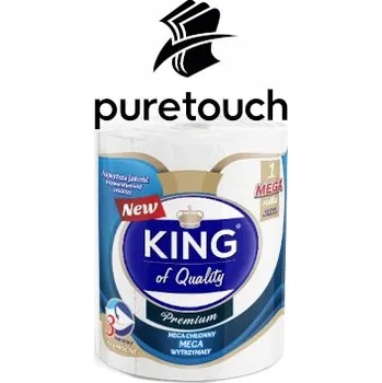 Utěrka Papírové utěrky celulóza King v balení 1 ks bílé