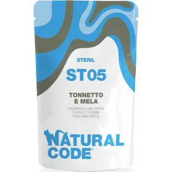 Krmivo pro kočku Natural Code ST05 – Tuňák a jablko 70g
