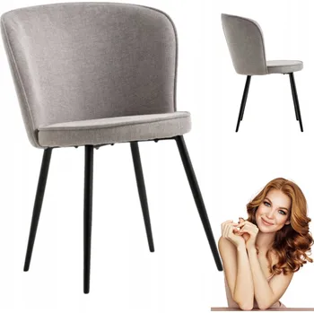 Křeslo Židle JYSK RISSKOV samet tmavě zelená/černá