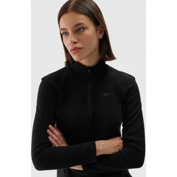 Dámské plavky 4F Dámské termo prádlo s fleecem (vrchní díl) - černé 3XL