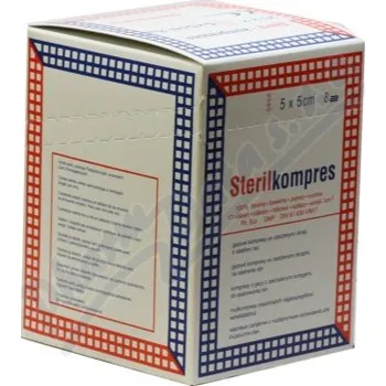 Gáza kompr.ster.5x5cm/25x2 8vrst.Steriwund