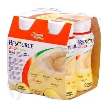 Speciální výživa Resource 2.0kcal Fibre Vanilkový por.sol.4x200ml