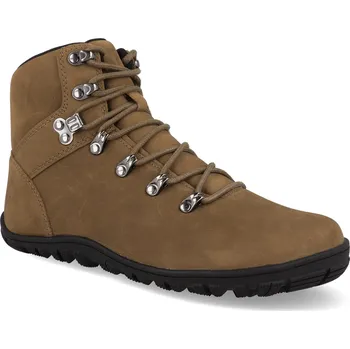 Dětská móda Barefoot kotníkové outdoorové boty Freet - Chamois hnědé Velikost: 44