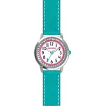 CLOCKODILE CWG5122 Tyrkysové třpytivé dívčí dětské hodinky s kamínky SPARKLE