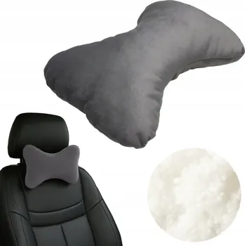 Polštář POLŠTÁŘ DO AUTA POD ŠÍJI VELUROVÝ VELVET CESTOVNÍ POD KRK MAŠLE