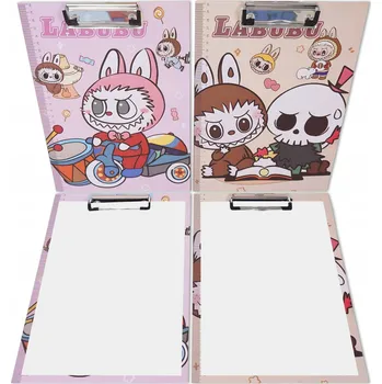 Psací podložka Labubu Podložka na psaní s klipem A4 clipboard deska s klipem 2 kusy