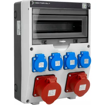 Rozvaděč Staveništní rozvaděč 32A/16A 4x230V TGD bez jištění Doktorvolt