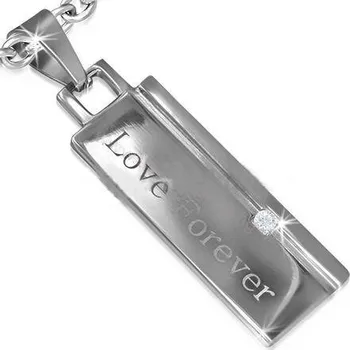 Přívěsek Přívěsek z lásky "Love forever" (Přívěsek na řetízek pro zamilované)