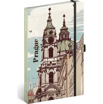 Blok NOTIQUE Notes Praha, linkovaný, 13 x 21 cm