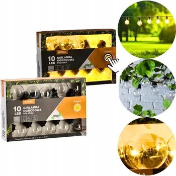 Dekorativní svítidlo Girlanda GardenLine 368 cm solární