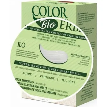 Barva na vlasy Color Erbe BIO Barva na vlasy Ultra světlá silná blond Zesvětlovač 11.0