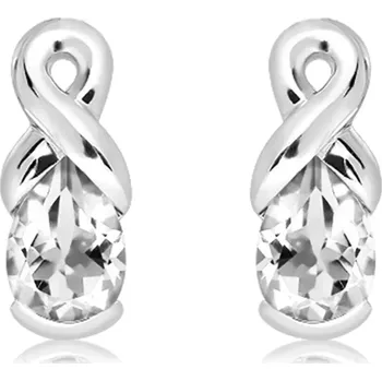 Šperk Man S White Topaz RP - stříbrné náušnice s bílým topazem