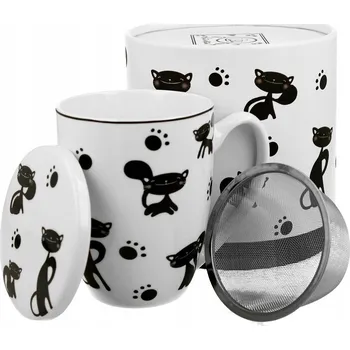 Hrnek Duo KOČKY ČERNÉ porcelán 350 ml