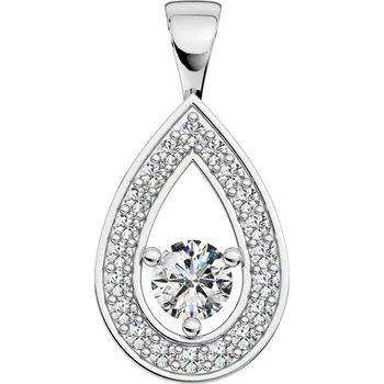 Přívěsek Zara White - přívěsek z bílého zlata se zirkony