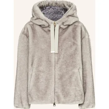 Herno Dámská Bunda Z Umělé Kožešiny, šedá, 34