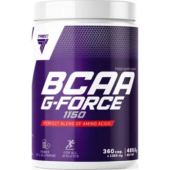 Aminokyselina Kapsle BCAA G-Force Trec Nutrition 360 g, přírodní