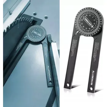 Úhloměr Úhelník NASTAVITELNÝ 360° Úhloměr STAVEBNÍ ZÁMEČNICKÝ TRUHLÁŘSKÝ HLINÍKOVÝ