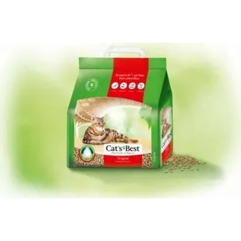 Podestýlka pro kočku Stelivo Cat's Best Original Přírodní dřevěný hrudkující 10 l / 4,3 kg