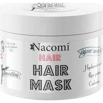 Vlasová regenerace Nacomi Maska na vlasy Vyhlazující a hydratační maska na vlasy 200 Ml