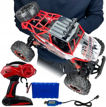 RC model auta AUTO NA DÁLKOVÉ OVLÁDÁNÍ MONSTER TRUCK S OVLADAČEM AUTO TERÉNNÍ AKUMULÁTOR