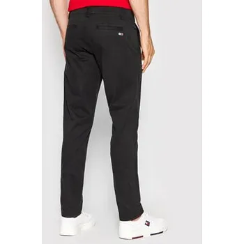 Pánské kalhoty Tommy Jeans Chino kalhoty Scanton DM0DM09595 Černá Slim Fit 34_32