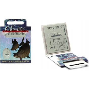 Rybářský háček Háčky na zem, plovákové háčky, s návazcem, s protihrotem Gamakatsu Bream LS-1310 10 ks