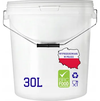 Dóza na potraviny Plastový kbelík s víkem 30 l