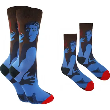 Dámské ponožky MARILYN Dámské bavlna dlouhé Ponožky SL F50 FACES ART 36-40