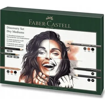 Kosmetická sada Skicovací sada tužky Polychromos Pitt FABER-CASTELL 17 dílů pastelky