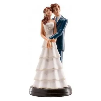 Svatební figurka na dort 18cm něžné objetí - Dekora