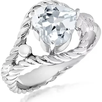 Prsten Tesa S White Topaz - prsten ze stříbra s bílým topazem