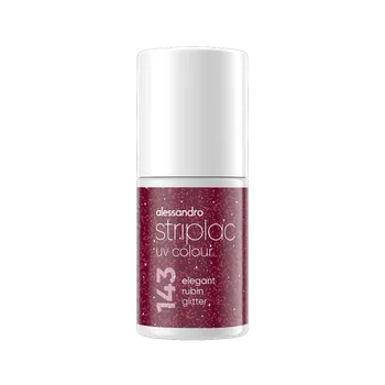 Přípravek na nehty Alessandro Striplac UV lak Elegant Rubin Shimmer 6,5 ml