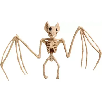 Party dekorace Halloweenská dekorace kostra netopýra 30 cm