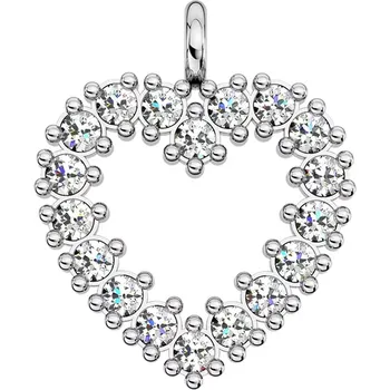 Přívěsek Marina W Briliant - oslnivý přívěsek srdce z bílého zlata s brilianty