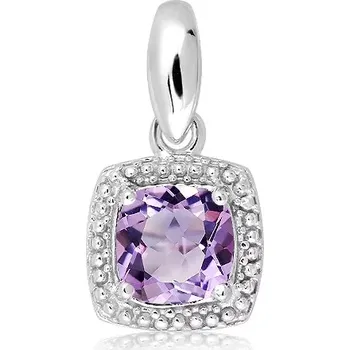 Přívěsek Raja S Amethyst - stříbrný přívěsek s ametystem