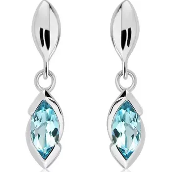 Náušnice Jovana S Blue Topaz - stříbrné náušnice s modrým topazem