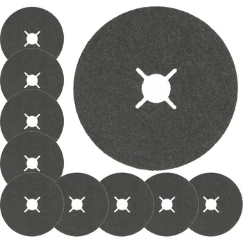 Brusný kotouč FÍBROVÝ DISK 125 FIBROVÝ BRUSNÝ KOTOUČ FÍBR DO BRUSKY NA KOV, NEREZ P36 10 Ks