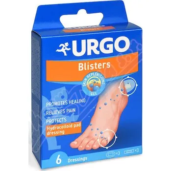 Náplast URGO BLISTERS Na puchýře hydrokoloidní náplast 6ks