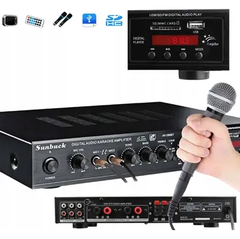 Hi-Fi Zesilovač BLUETOOTH ZESILOVAČ UNIVERZÁLNÍ STEREO HIFI DIGITÁLNÍ ZESILOVAČ 2000W FM