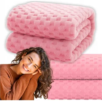 Prostěradlo Deka MORE&DECO polyester 160 cm x 200 cm růžová