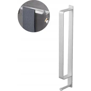 Držák na ručník DŁ/WSZ4 Matný věšák na ručníky bez vrtání s držákem, 43,5 cm