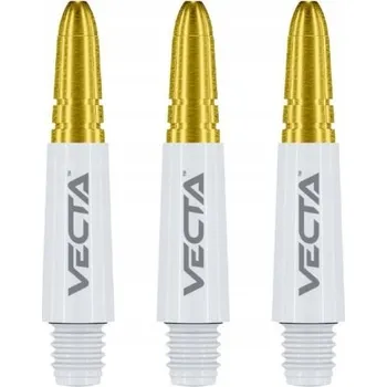 Příslušenství pro šipky Násadky Winmau Vecta Short Bílé se Zlatým